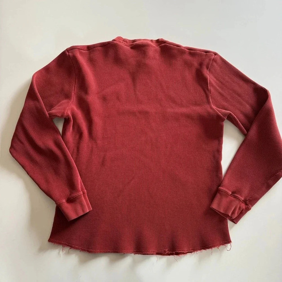 Nat Nast-Thermal-Long Sleeve-Waffle Knit-Pull Over- Burnt Orange-Men’s M - Picture 7 of 14